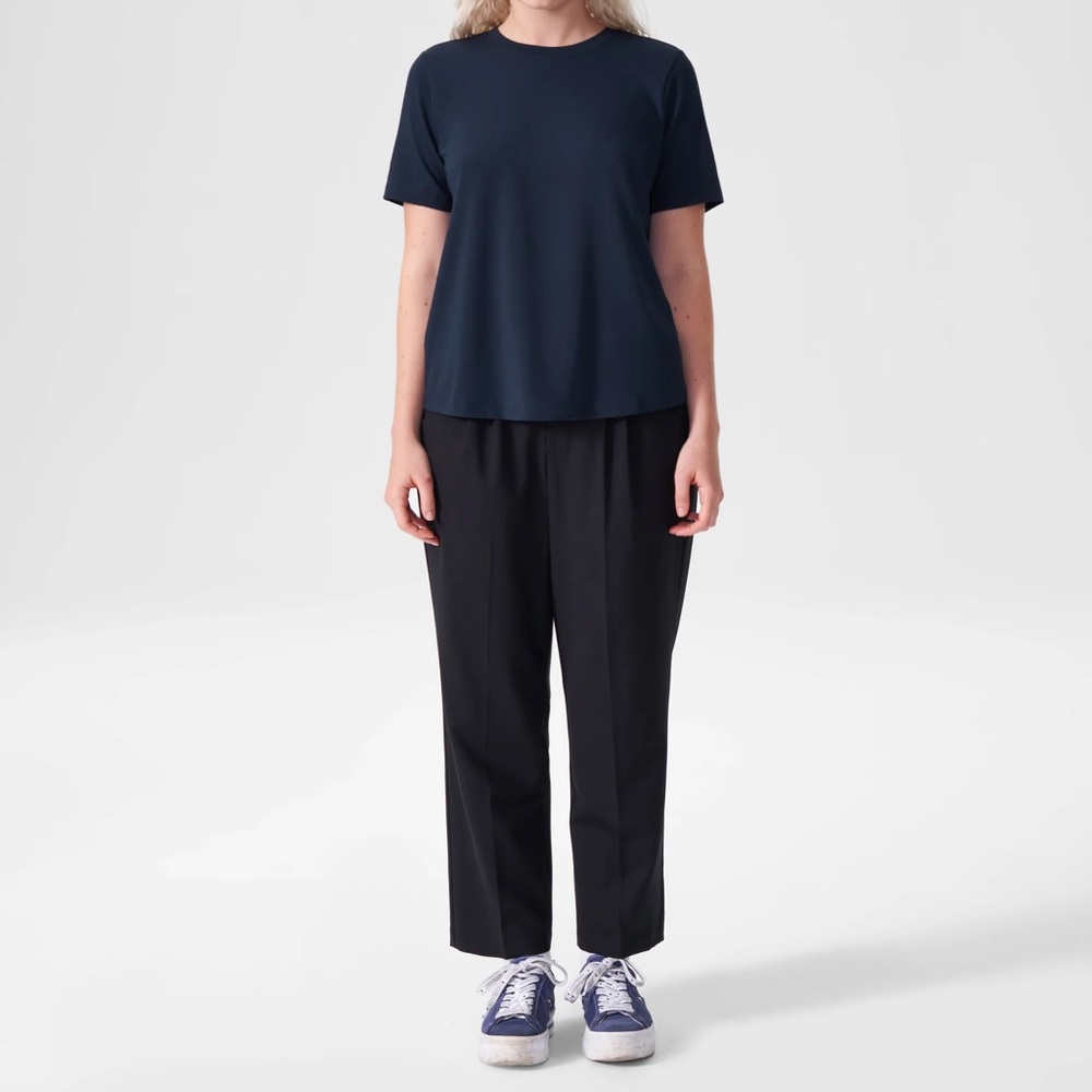 Universal Standard Navy Short Sleeve Tee